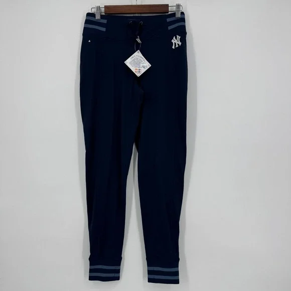 New York Yankees‎ Antigua Womens Navy Blue Wildcard Pant Joggers Medium - Picture 2 of 8